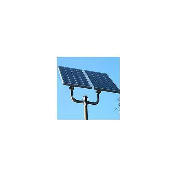 Supporto testapalo doppio per 2 pannelli da 40W a 100W