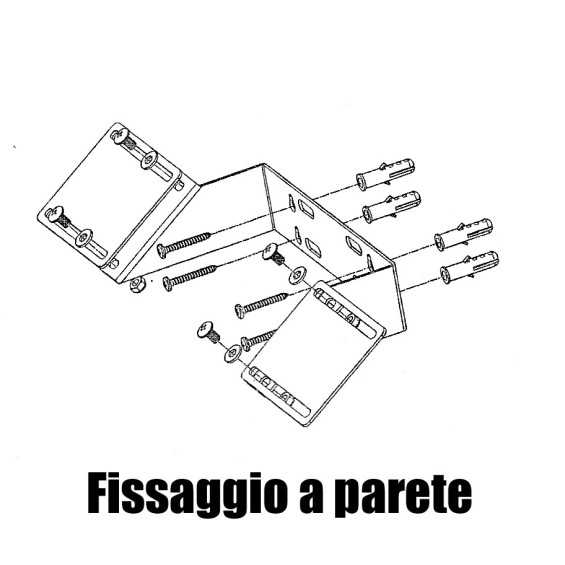Supporto testapalo pannelli 5W Supporto testapalo pannelli 5W