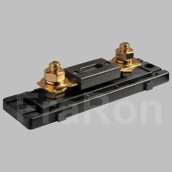 Portafusibile CNN per fusibili a lamella ANL 60x11 425A 80V 60mm con dadi Portafusibile CNN per fusibili a lamella ANL 60x11 425A 80V 60mm con dadi