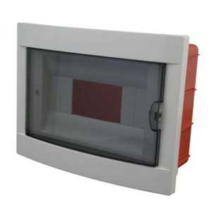 Centralino porta 8 moduli DIN con sportello IP40