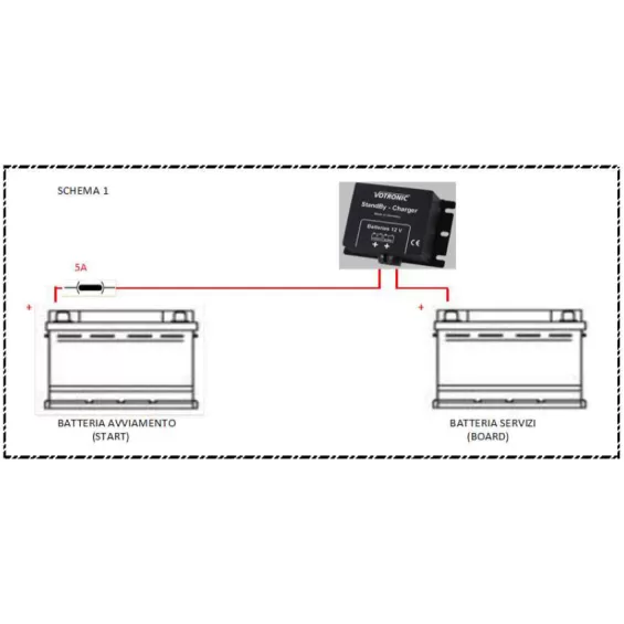 Dispositivo mantenimento batteria motore Votronic 12V - Parallelatore