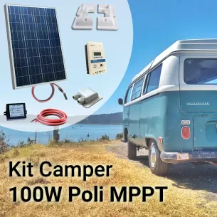 Kit Solare Camper 100W con Regolatore MPPT