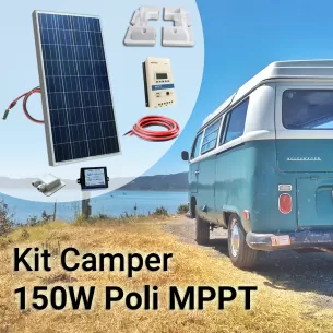 Kit Solare Camper 150W con regolatore MPPT
