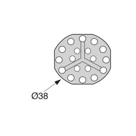 Piastrina ad incollare con inserto filettato M6