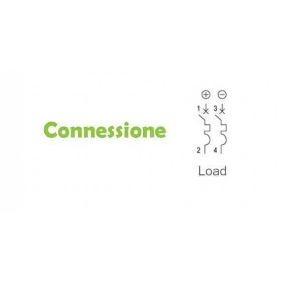 Interruttore bipolare automatico magnetotermico 125A per DC 550VDC Interruttore bipolare automatico magnetotermico 125A per DC 550VDC