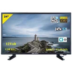 Tv Led 12V HD Majestic Digitale Terrestre e Satellitare 24 Pollici