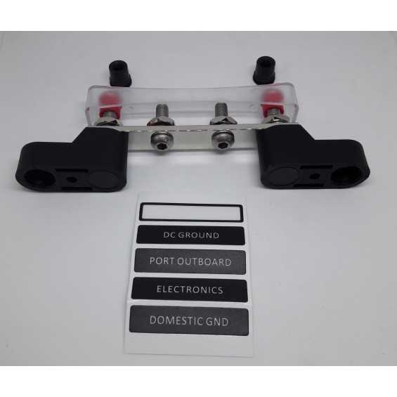 Sbarra di distribuzione 4 x M6 150A Sbarra di distribuzione 4 x M6 150A