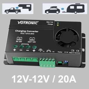 Booster di carica 20A Votronic per batterie AGM, GEL, LiFePo4