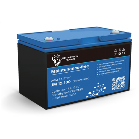 Batteria 100Ah 12V Ultimatron Deep Cycle