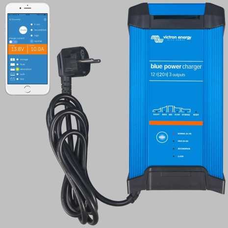 Caricabatterie intelligente IUoU 12V 20A - 3 uscite - SMART