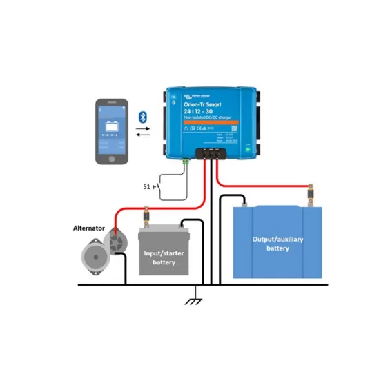 Booster di carica VICTRON 30A per batterie AGM, GEL, LiFePo4