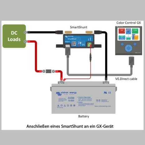 Victron SmartShunt 500A, connessione Bluetooth tramite app