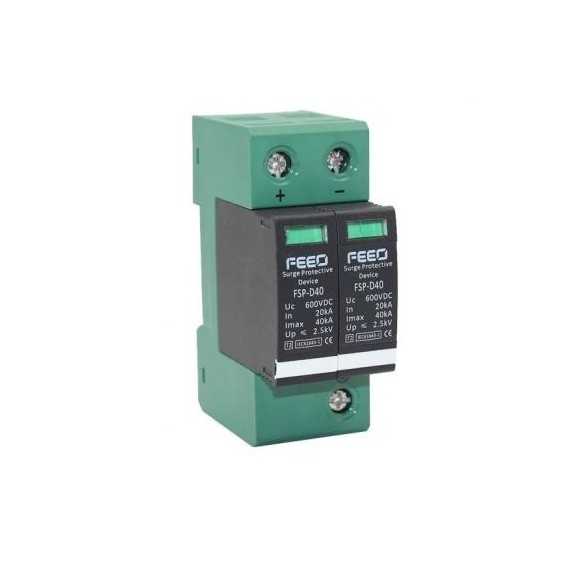 Scaricatore sovratensioni 600VDC per impianti FV 2P