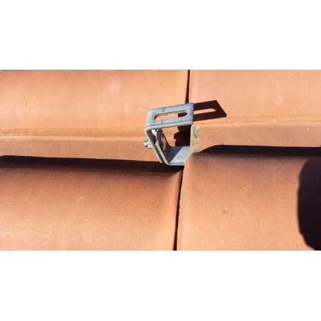 Staffa inox per supporto tegola