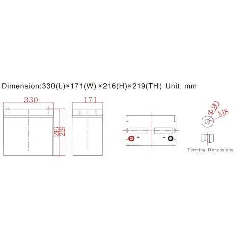 Batteria 100Ah 12V Ultimatron Piombo-Carbonio Deep Cycle