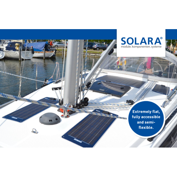 15W pannello semi-flessibile SOLARA monocristallino 36 celle 12V