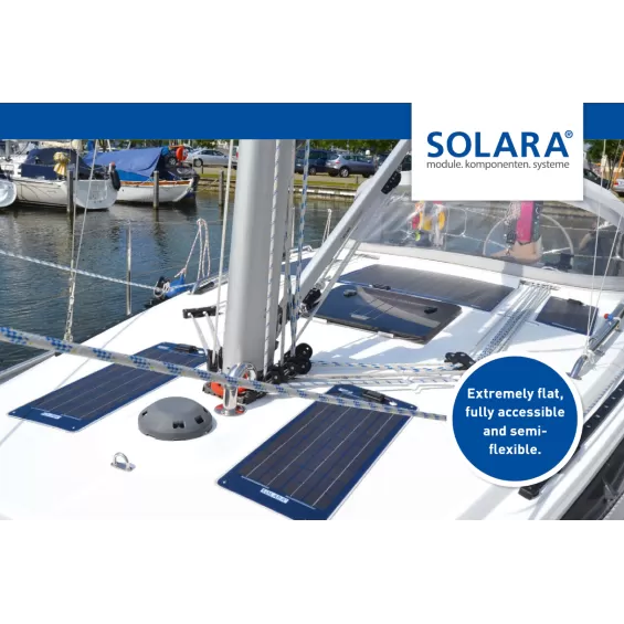 15W pannello semi-flessibile SOLARA monocristallino 36 celle 12V 15W pannello semi-flessibile SOLARA monocristallino 36 celle 12V