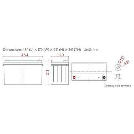 Batteria 100Ah 12V GEL Ultimatron Deep Cycle
