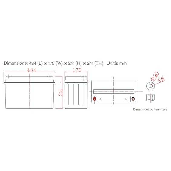 Batteria 100Ah 12V GEL Ultimatron Deep Cycle