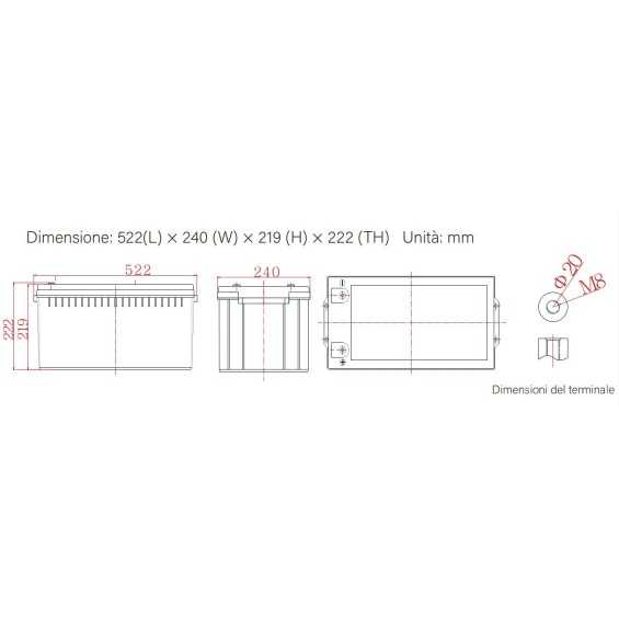 Batteria 200Ah 12V GEL Ultimatron Deep Cycle Batteria 200Ah 12V GEL Ultimatron Deep Cycle
