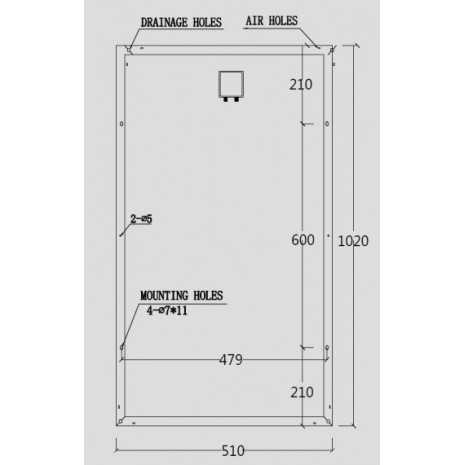 100W Pannello Monocristallino Fotovoltaico