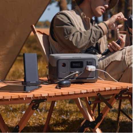 River 2 Power Station 256Wh LifePo4 + Inverter 300W + aliment. 5V/12V EcoFlow