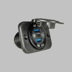 Presa USB tripla da pannello