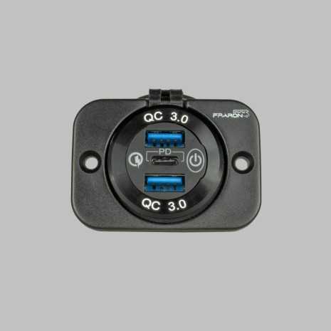 Presa USB tripla da pannello