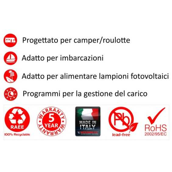 Regolatore di carica 20A MPPT 12/24V