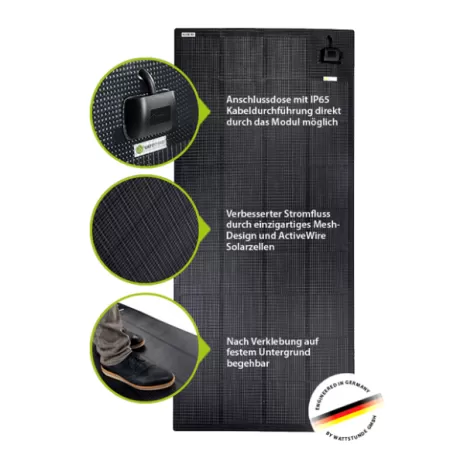 150W pannello flessibile versione marina Wattstunde