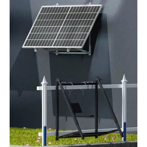 Impianto Plug&Play 410W con microinverter 300W pieghevole da balcone o muro