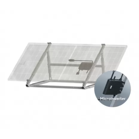 Impianto Plug&Play 410W con microinverter 300W pieghevole da balcone o muro