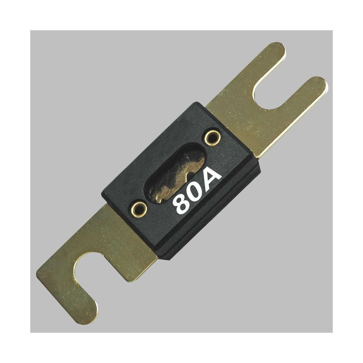 Sinuslive SB1-2 – Portafusibili Per 2 Fusibili ANL – 1 Ingresso 50mm² E 2 Uscite 25mm² – Placcato Oro