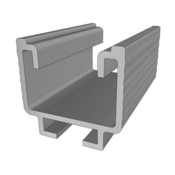 Barra 1,2m - Profilo in alluminio per supporto tegola