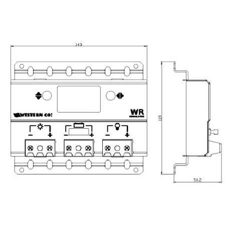 Regolatore di carica Western WR10-20