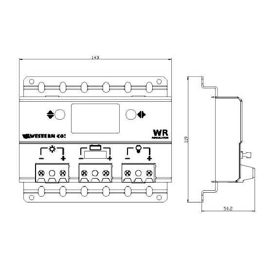 Regolatore di carica Western WR10-20 Regolatore di carica Western WR10-20