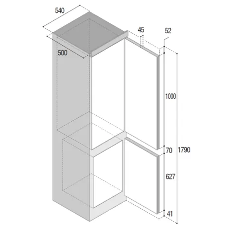 Frigorifero 271L Vitrifrigo