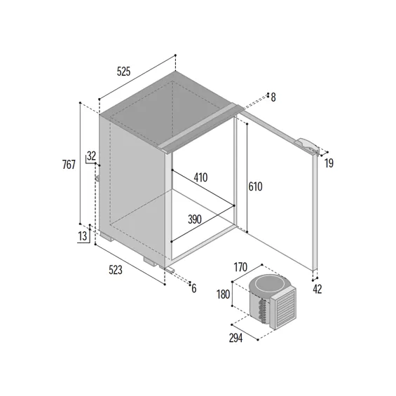Congelatore 110L 12/24V Vitrifrigo Congelatore 110L 12/24V Vitrifrigo