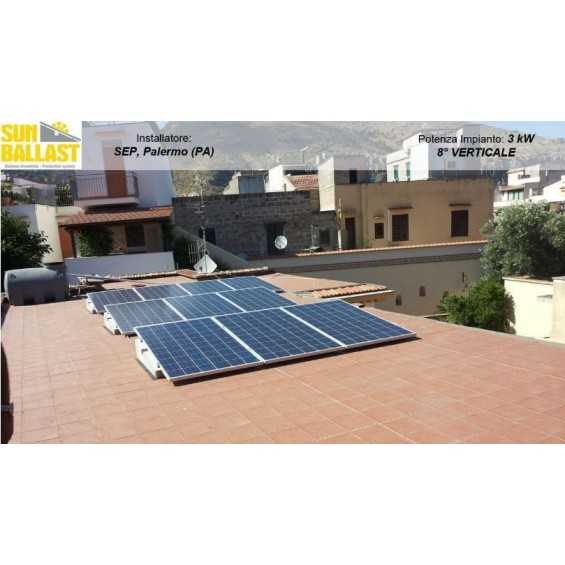 Supporto zavorra per pannelli fotovoltaici Supporto zavorra per pannelli fotovoltaici