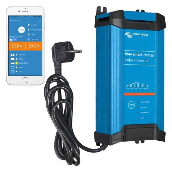 Caricabatteria VICTRON IUoU 24V / 16A,  Blue Power GX IP22 Smart