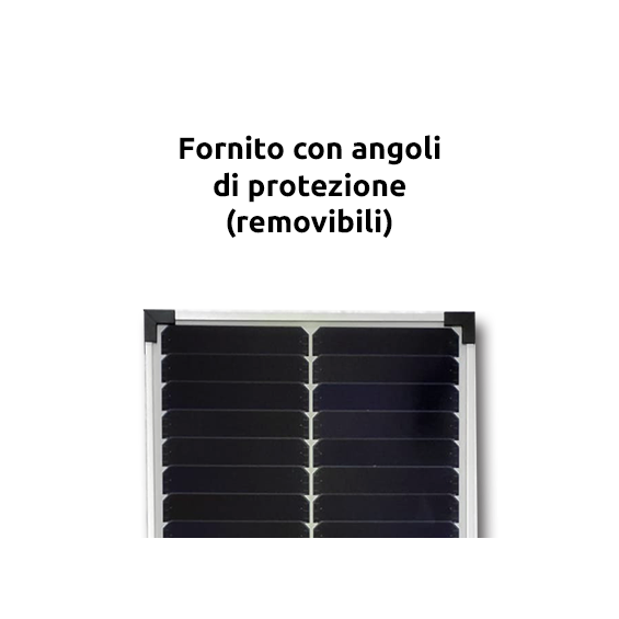 50W Pannello Fotovoltaico Monocristallino All-Black