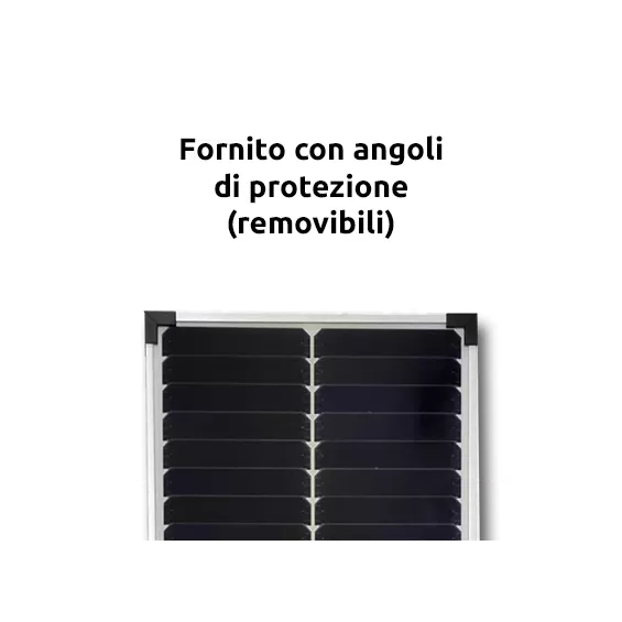 50W Pannello Fotovoltaico Monocristallino 12V All-Black