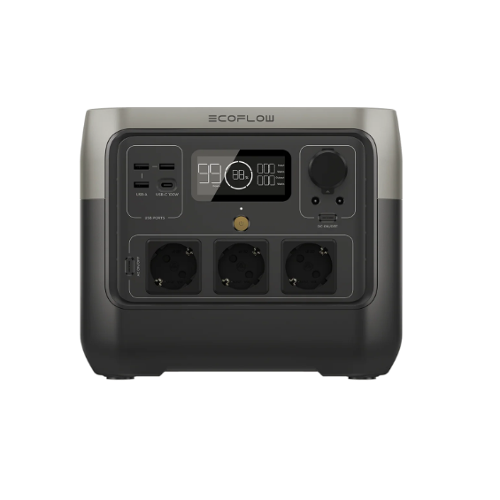 Power Station Batteria 768Wh Litio + Inverter 800W + aliment. 5V/12V EcoFlow River2 Pro