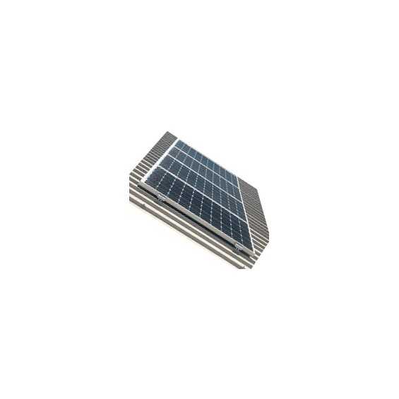 Kit montaggio su lamiera grecata o tegola canadese 4 pannelli