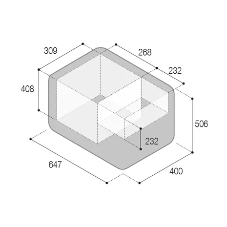 Frigorifero portatile 50L 12/24 - 220V VFP50