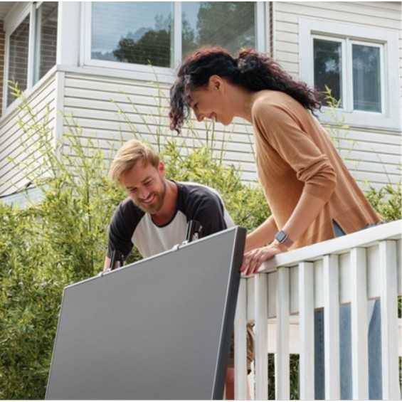 Kit di ganci per fissaggio pannello su balcone o ringhiera