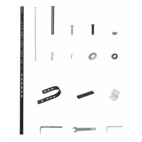 Kit di ganci per fissaggio pannello su balcone o ringhiera