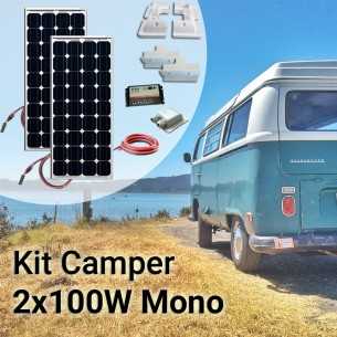 Kit Solare Camper 200W Mono Plus Completo