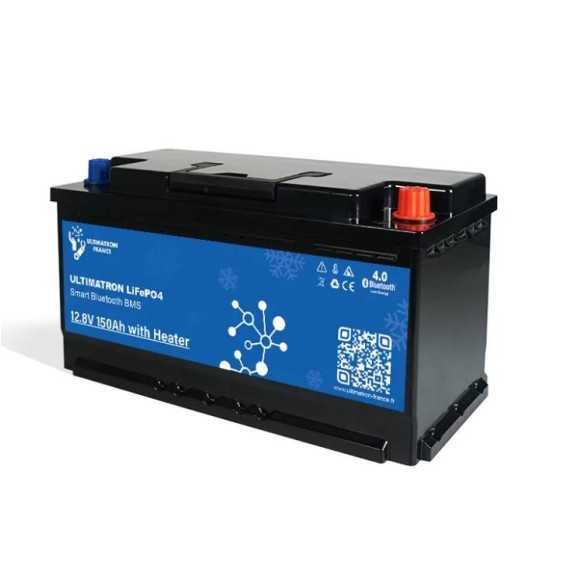 Batteria LiFePO4 150Ah 12V - 1,8kWh Under Seat Ultimatron - Con Riscaldatore