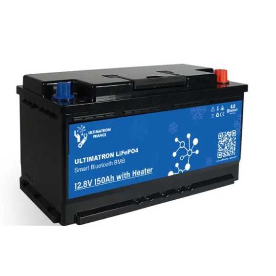 Batteria LiFePO4 150Ah 12V - 1,8kWh Under Seat Ultimatron - Con Riscaldatore